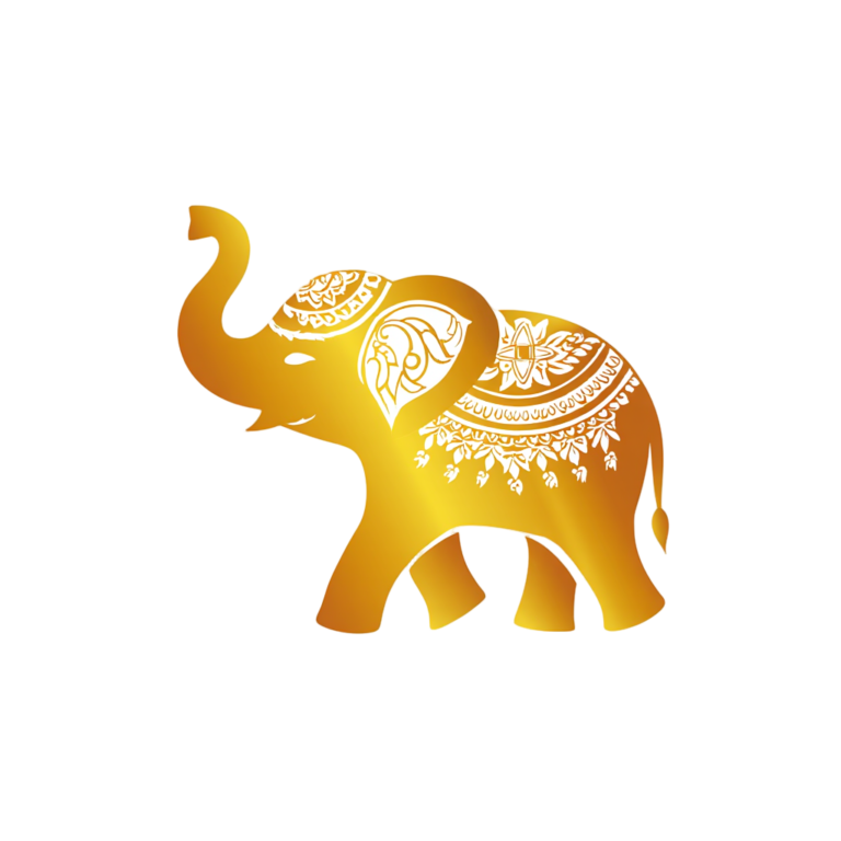 Manikaara Gold Elephant Logo